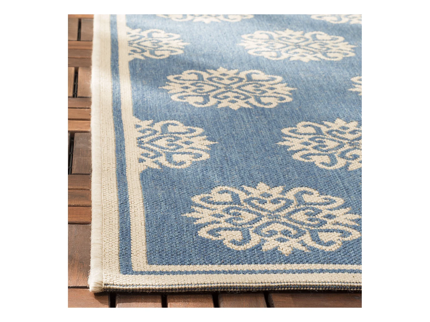 Tapis Neutre/Bleu 79 X 152 cm - Sorelle