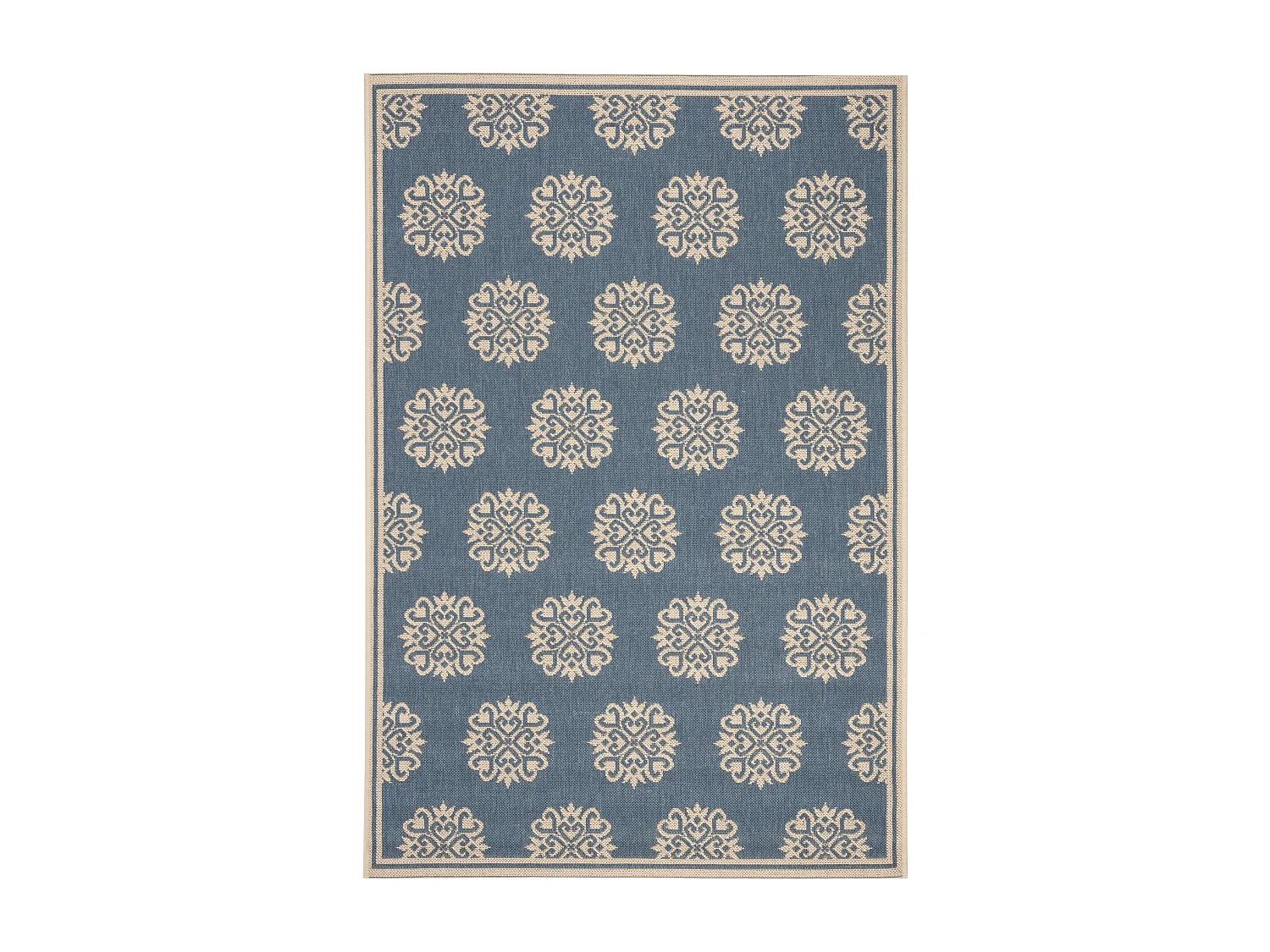 Tapis Neutre/Bleu 79 X 152 cm - Sorelle