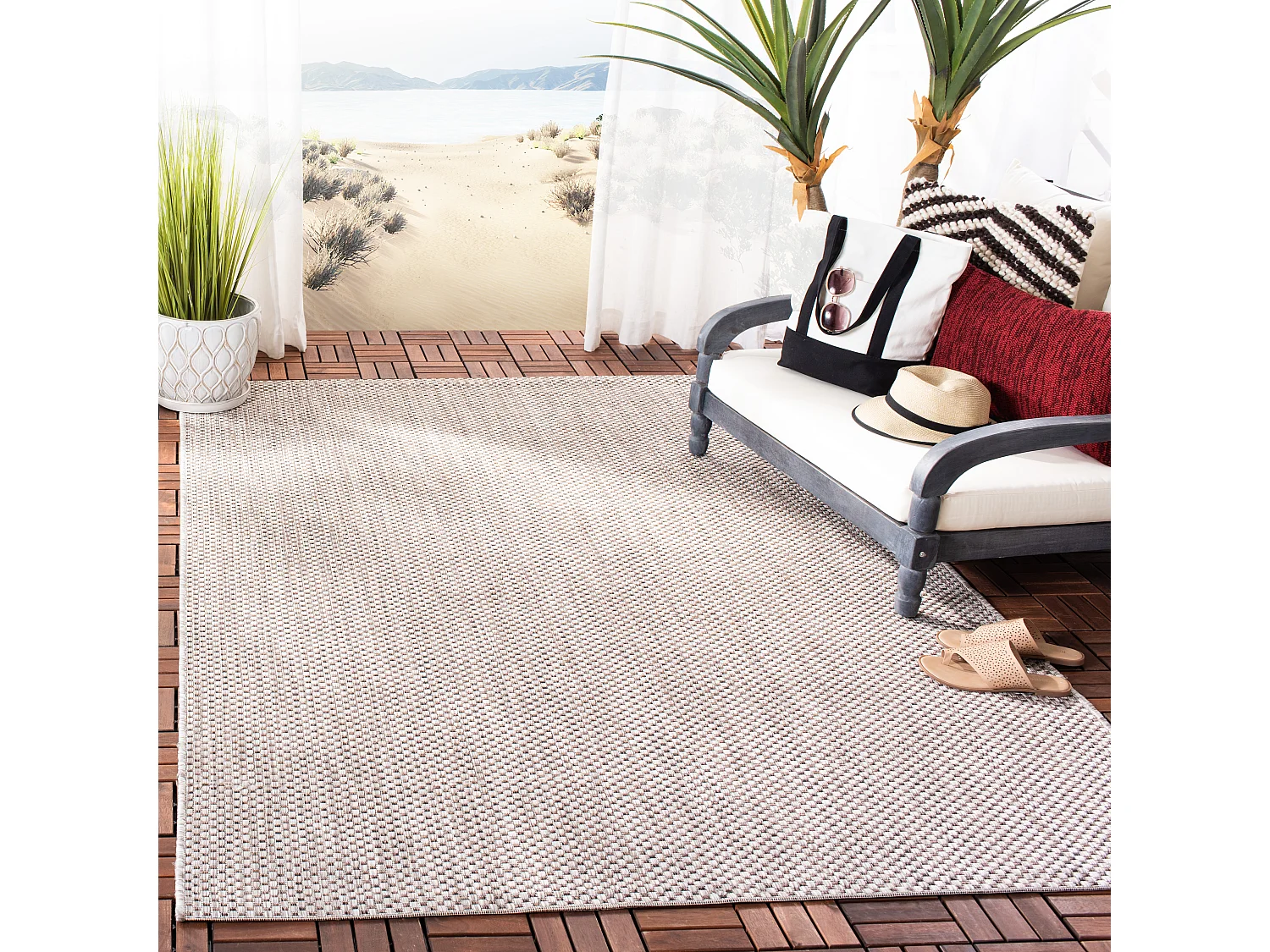 Tapis Neutre/Marron 160 X 231 cm - Daphne
