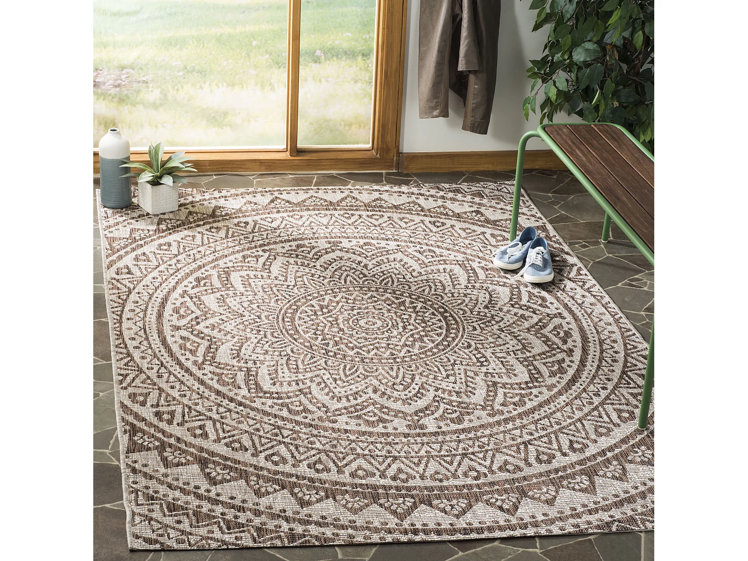 Tapis Neutre/Marron 122 X 170 cm - Kalene