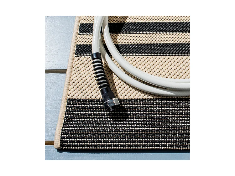 Tapis Noir/Neutre 201 X 290 cm - Gemma