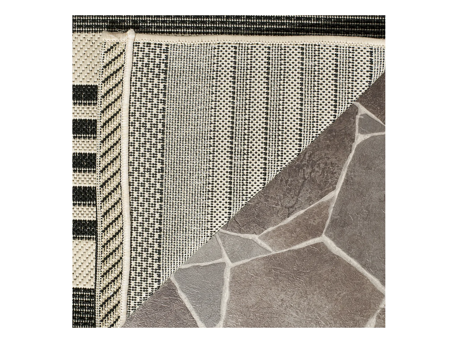 Tapis Noir/Neutre 201 X 290 cm - Gemma