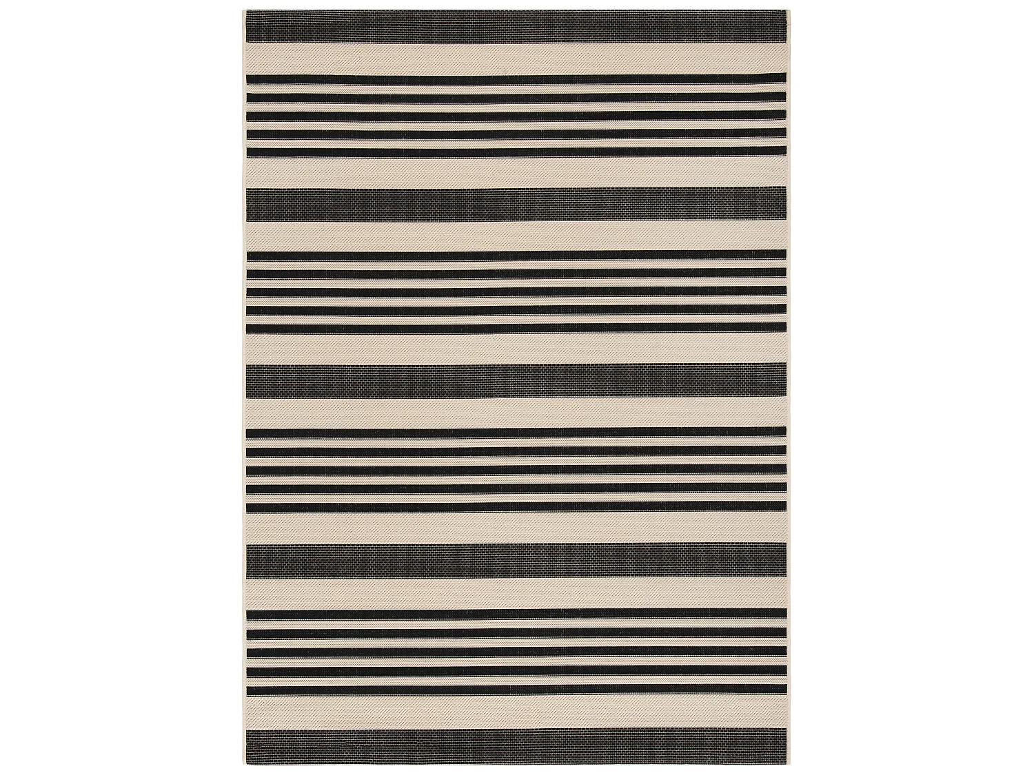Tapis Noir/Neutre 201 X 290 cm - Gemma