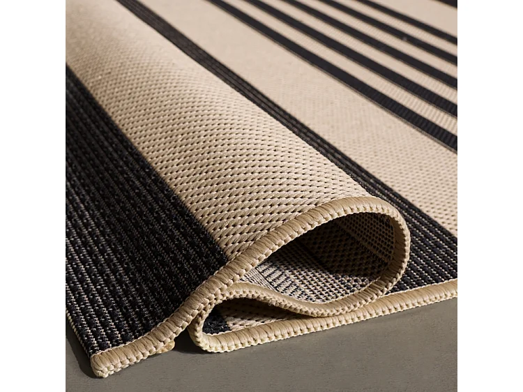 Tapis Noir/Os 201 x 290 cm - Gemma