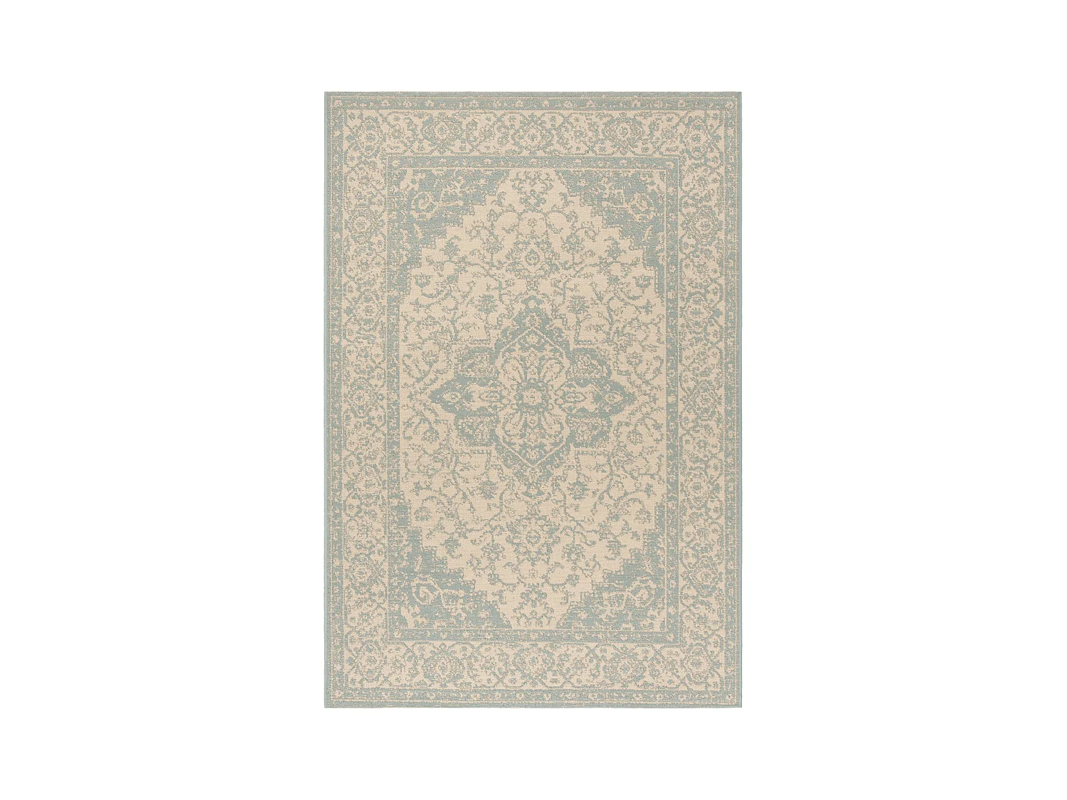 Tapis Bleu/Neutre 91 X 152 cm - Sardinia