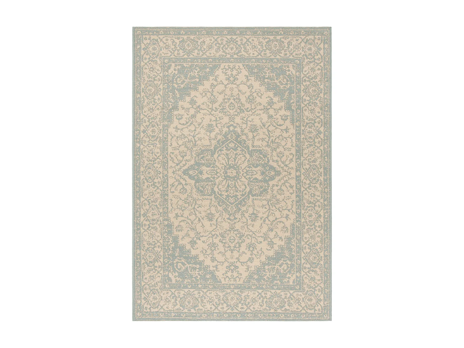 Tapis Bleu/Neutre 91 X 152 cm - Sardinia