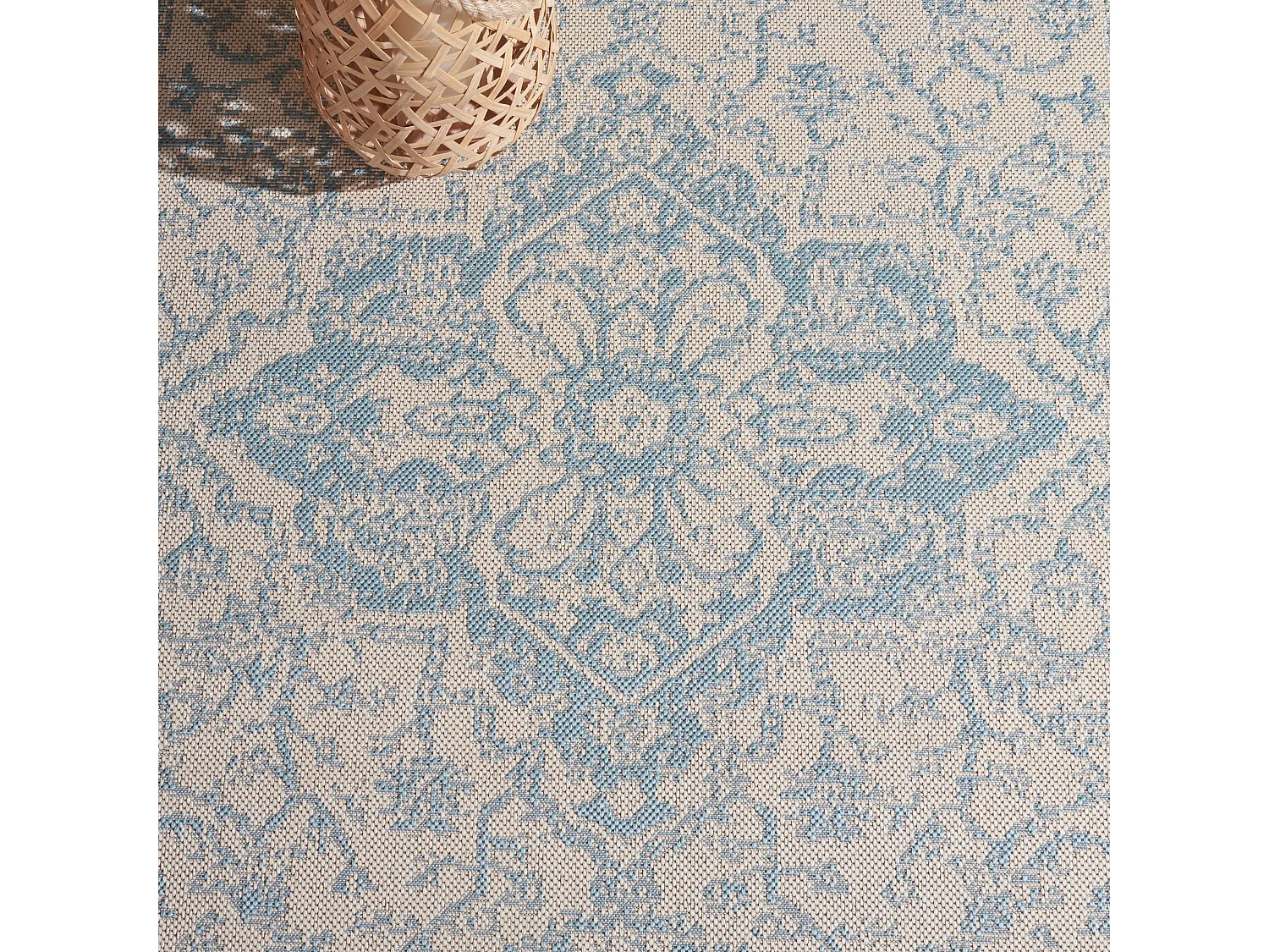 Tapis Bleu/Neutre 91 X 152 cm - Sardinia