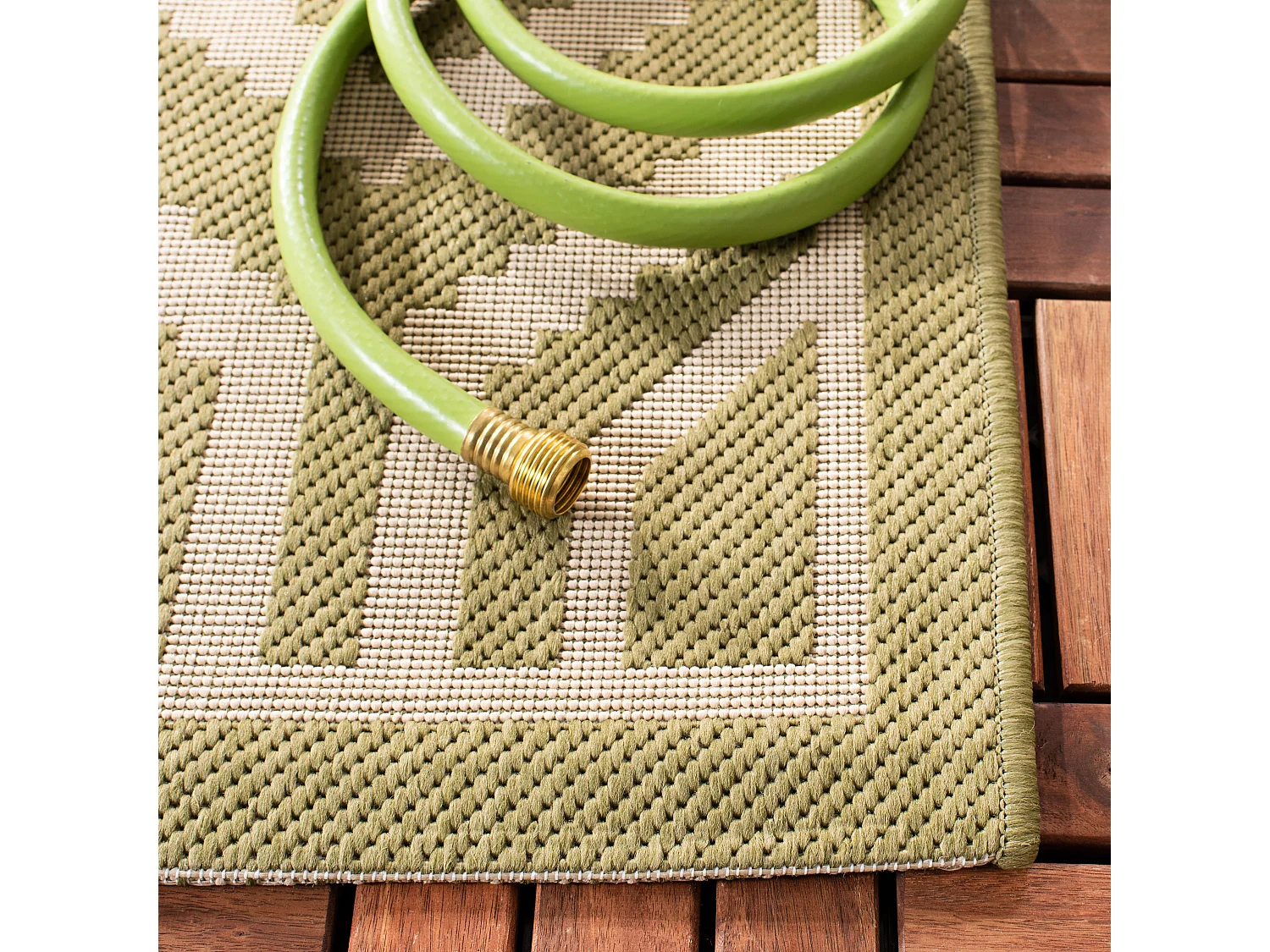 Tapis Vert/Neutre 160 X 231 cm - Zariah