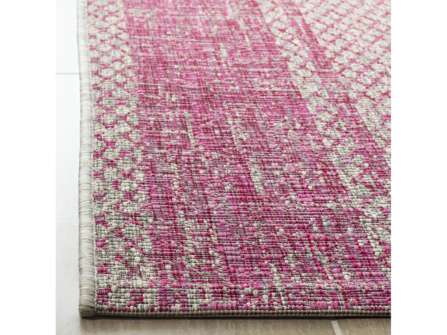 Tapis Gris/Rose 122 X 170 cm - Rafal