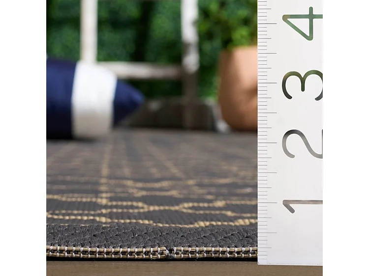 Tapis Anthracite/Beige 201 x 290 cm - Zinnia