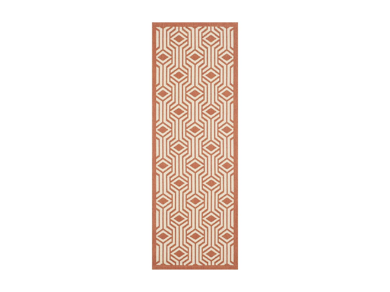 Tapis Neutre/Orange 69 X 201 cm - Samos