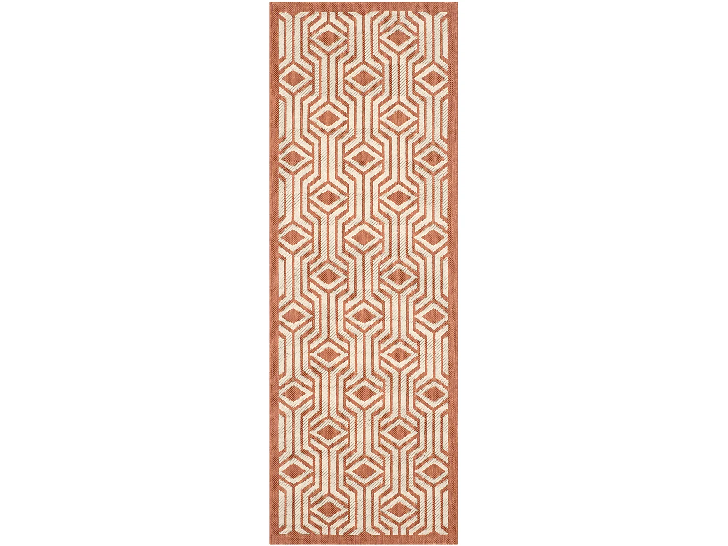 Tapis Neutre/Orange 69 X 201 cm - Samos