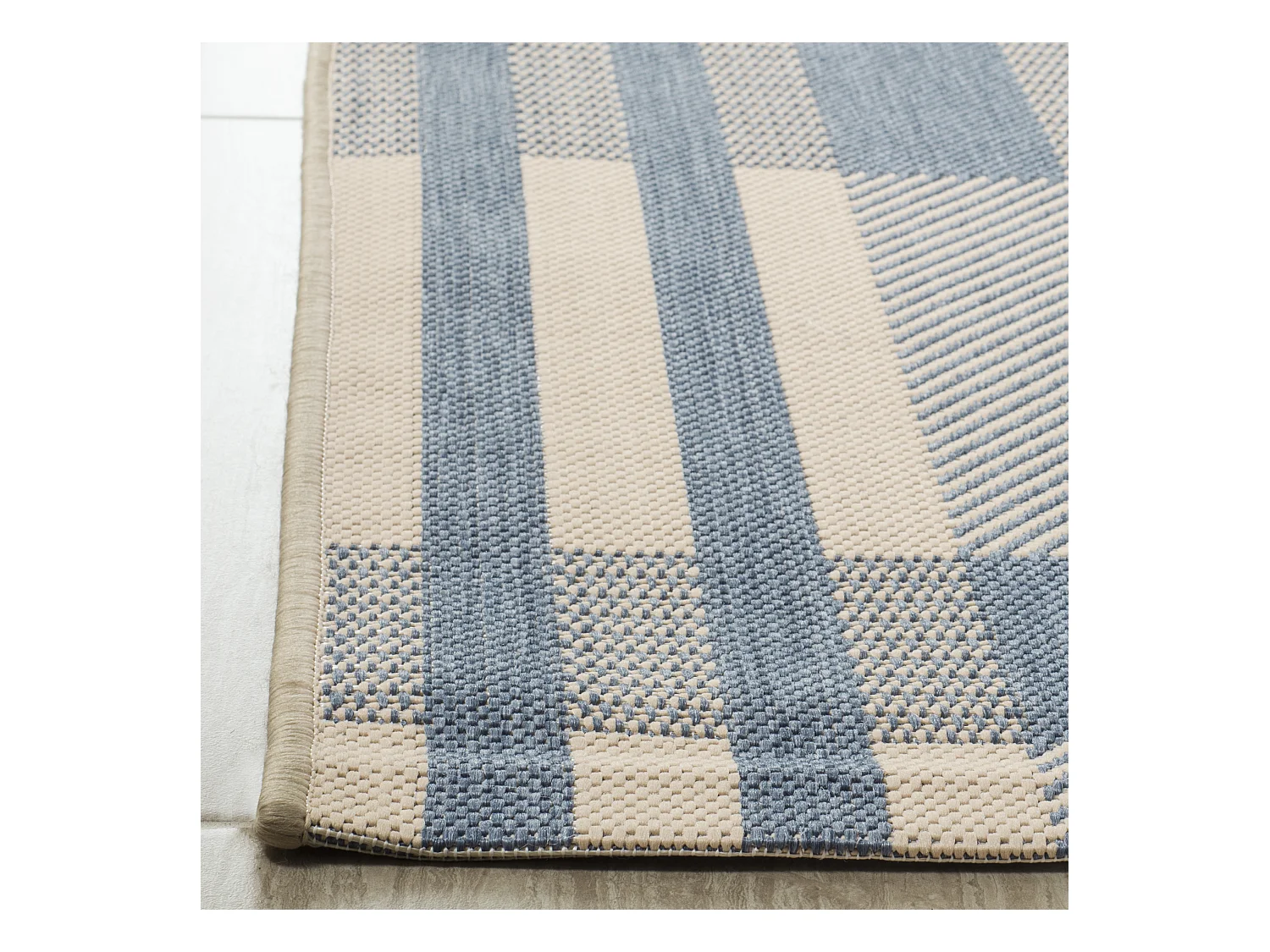 Tapis Neutre/Bleu 160 X 231 cm - Mendez