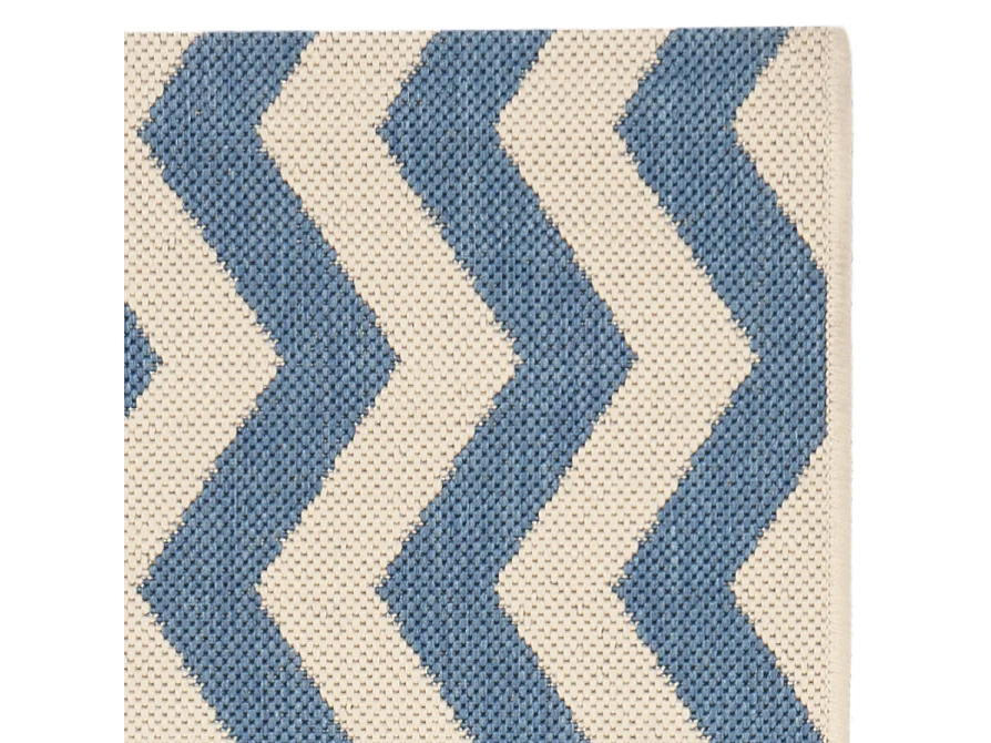 Tapis Bleu/Neutre 69 X 244 cm - Amalfi