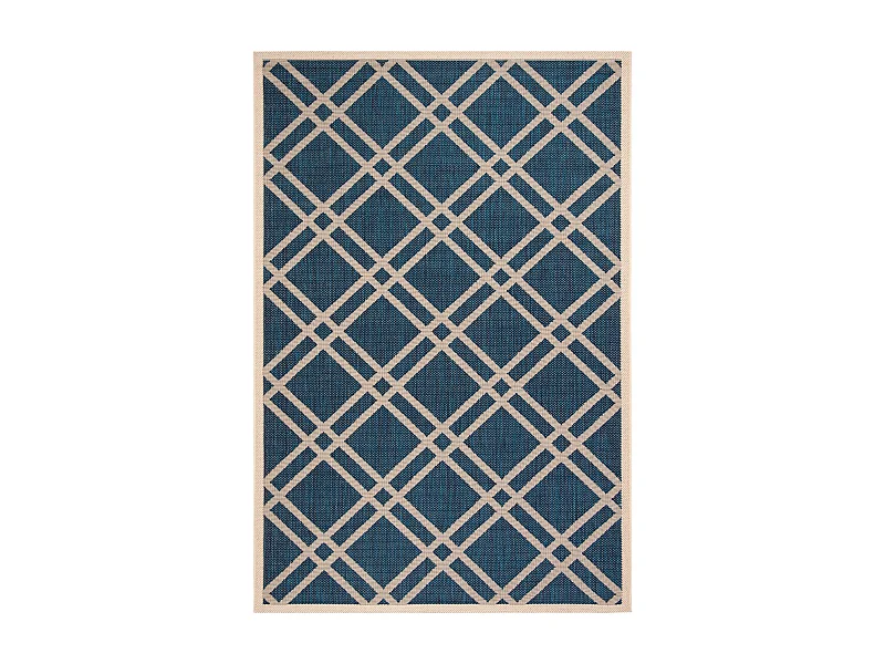 Tapis Bleu Marine/Neutre 122 X 170 cm - Thalia