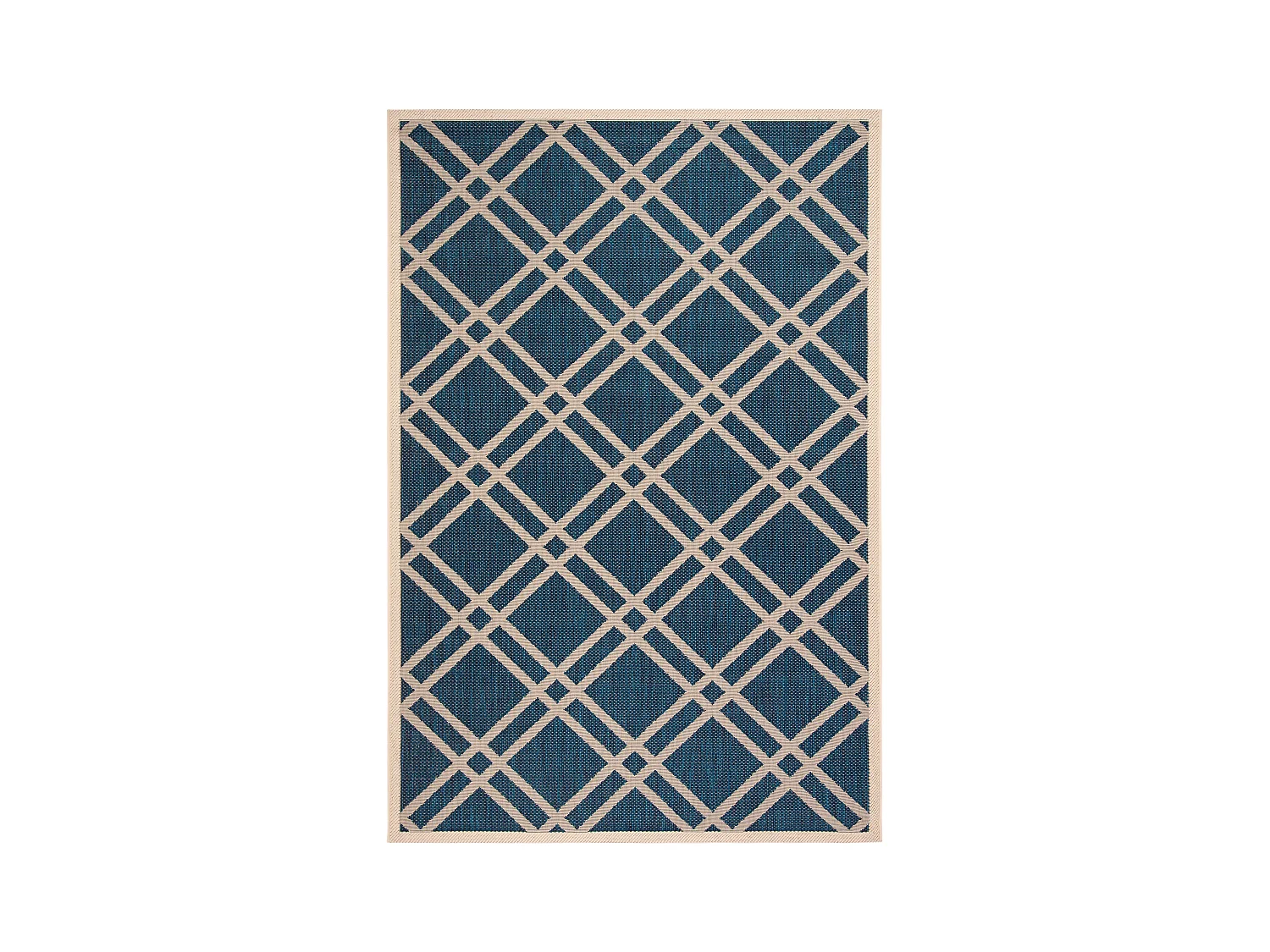 Tapis Bleu Marine/Neutre 122 X 170 cm - Thalia