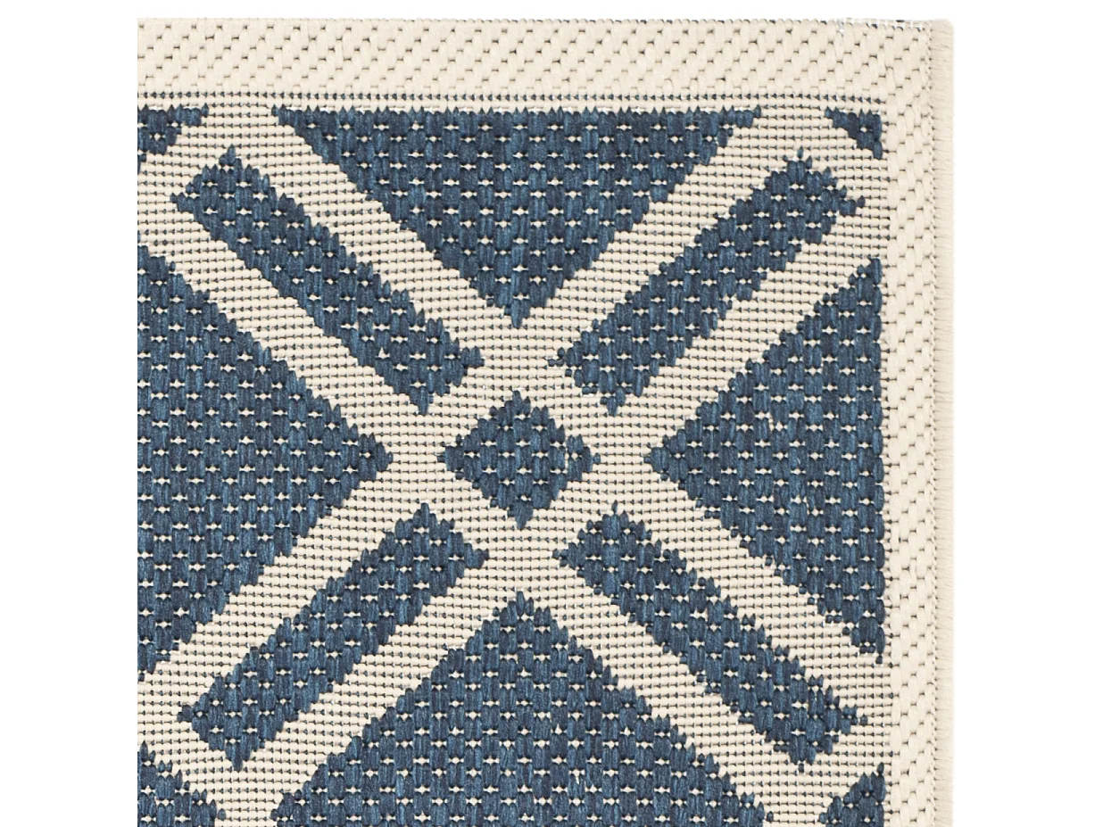 Tapis Bleu Marine/Neutre 122 X 170 cm - Thalia