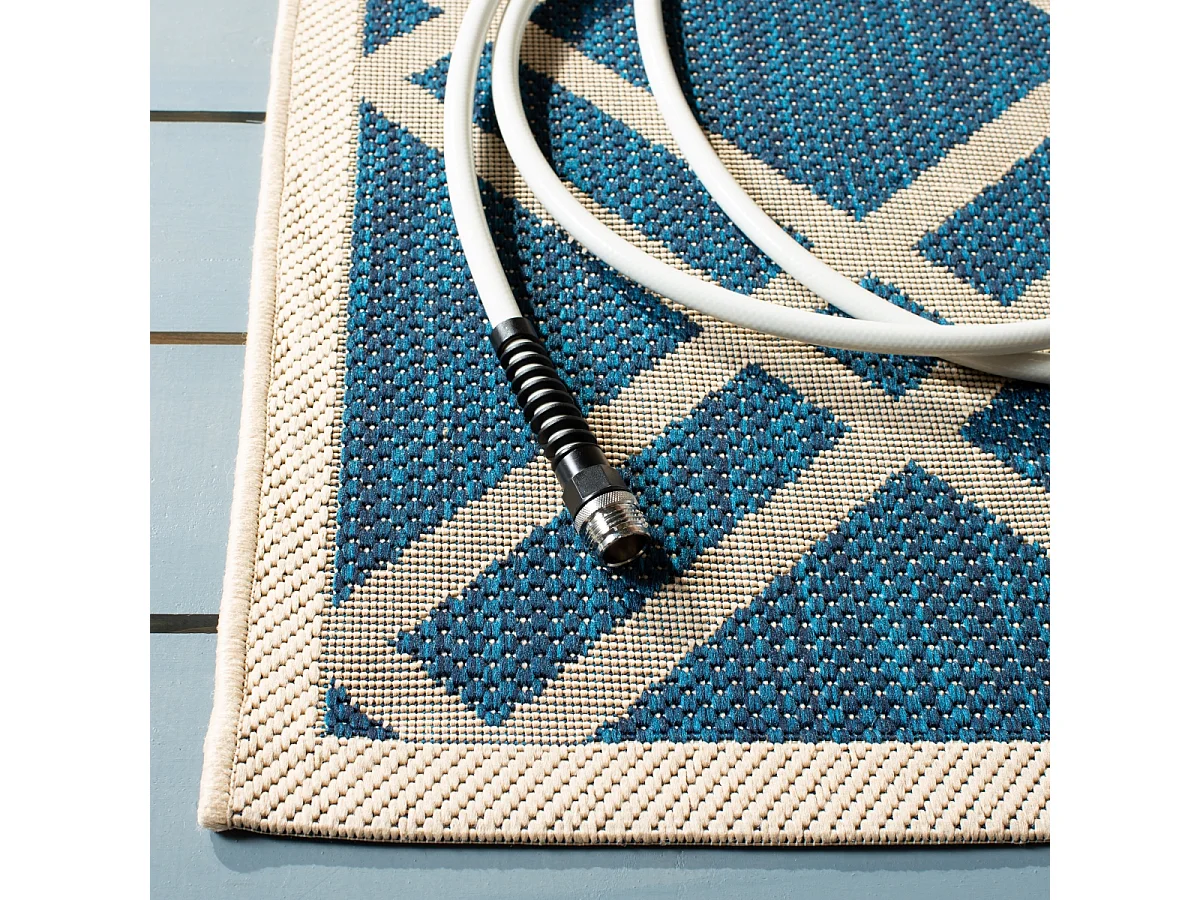 Tapis Bleu marine/Beige 122 x 170 cm - Thalia