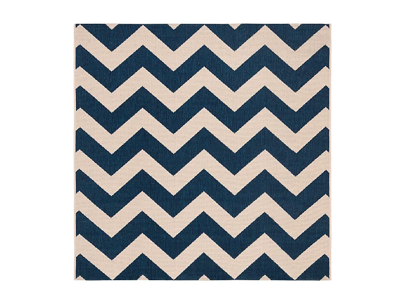 Tapis Bleu Marine/Neutre 160 X 160 cm - Chelsea