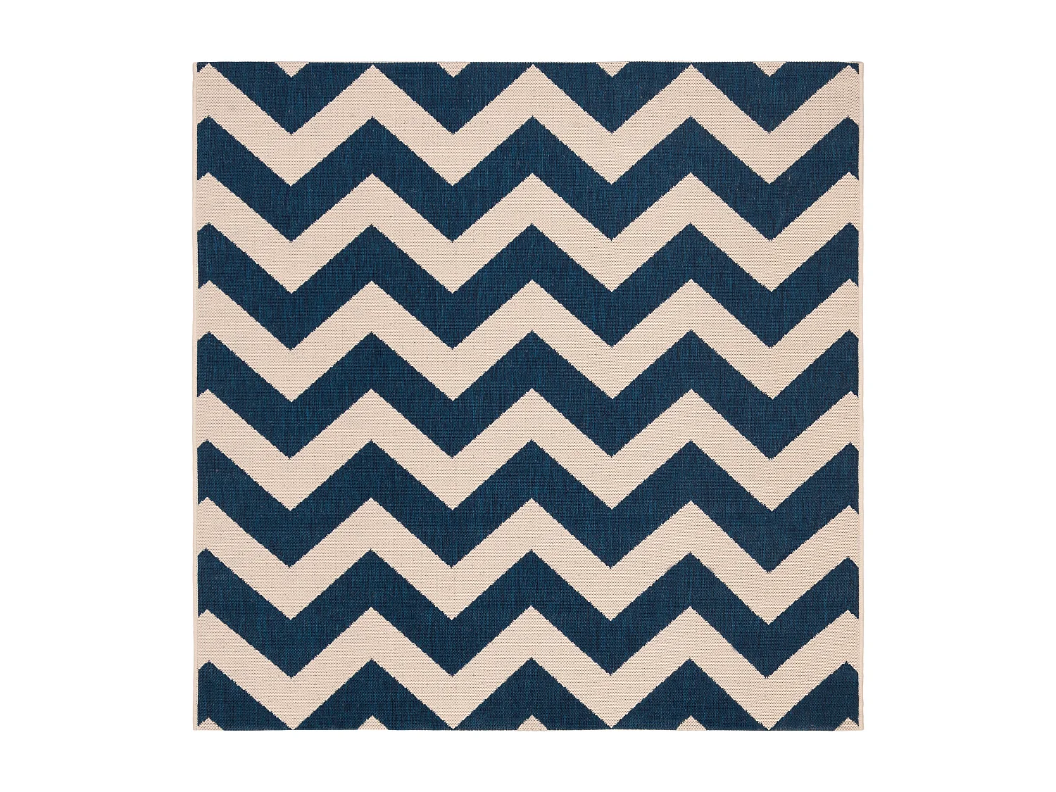 Tapis Bleu Marine/Neutre 160 X 160 cm - Chelsea