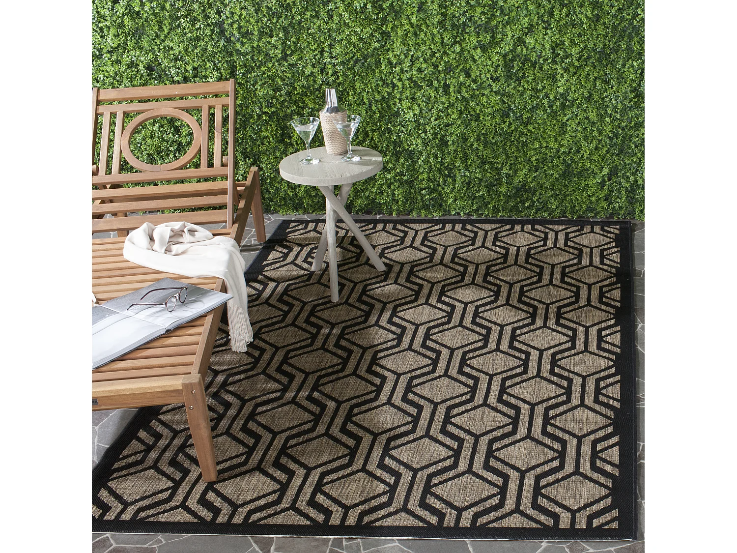 Tapis Marron/Noir 122 X 170 cm - Catalonia