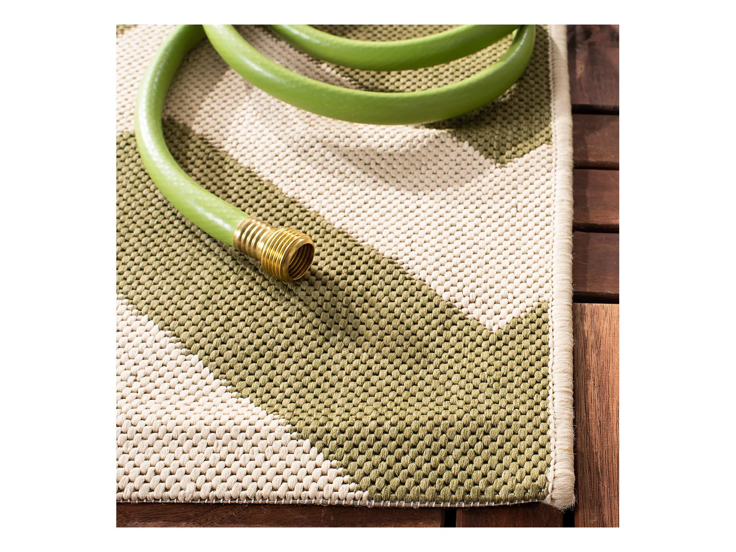 Tapis Vert/Neutre 79 X 152 cm - Chelsea