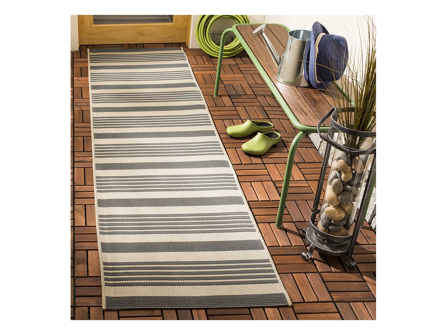 Tapis Gris/Neutre 69 X 244 cm - Gemma