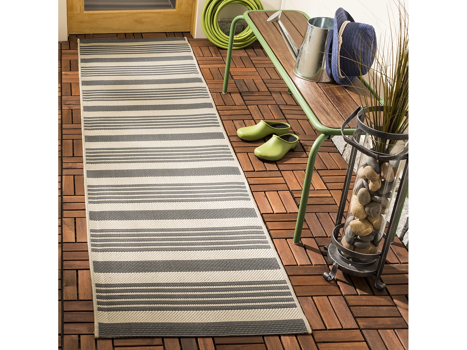Tapis Gris/Neutre 69 X 244 cm - Gemma