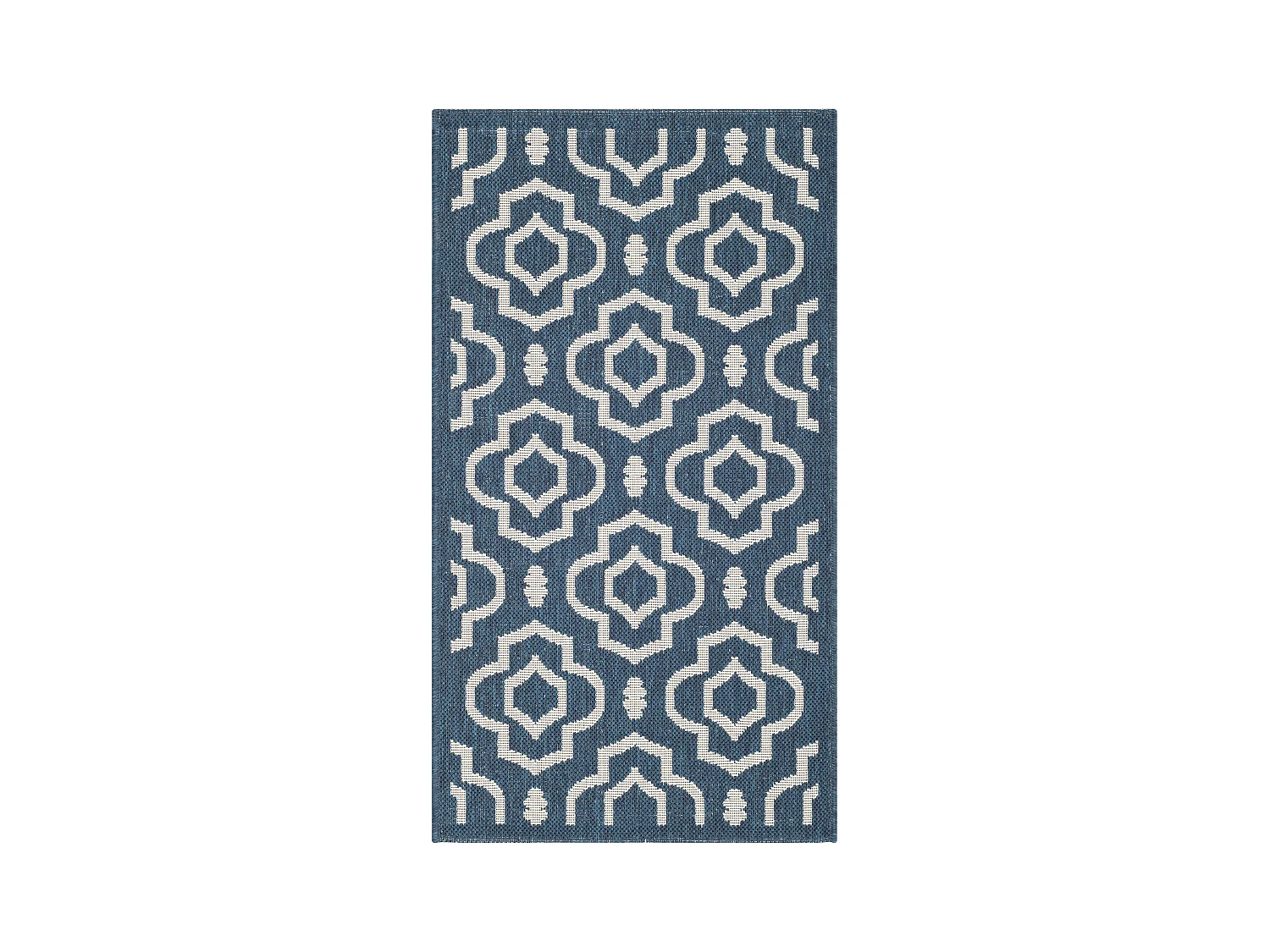 Tapis Bleu Marine/Neutre 79 X 152 cm - Mykonos