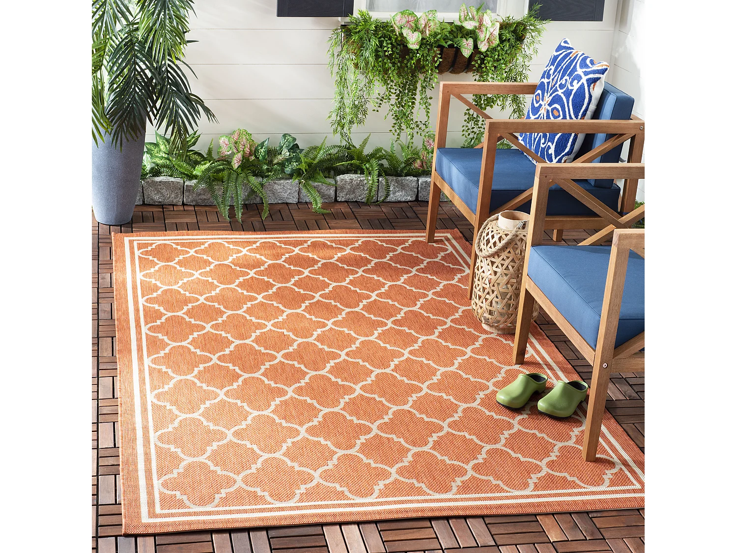 Tapis Orange/Neutre 201 X 290 cm - Bleeker