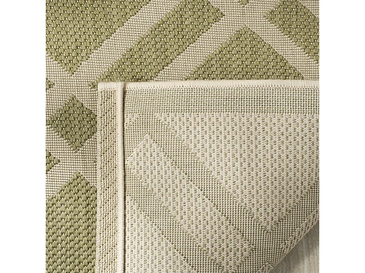 Tapis Vert/Neutre 79 X 152 cm - Thalia