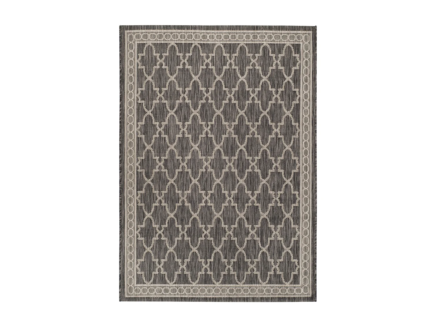 Tapis Noir/Neutre 79 X 152 cm - Aisling