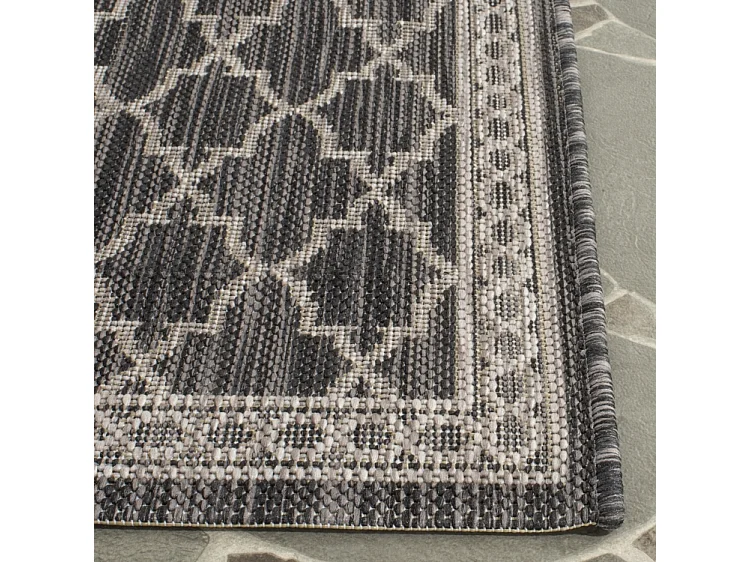 Tapis Noir/Neutre 79 X 152 cm - Aisling