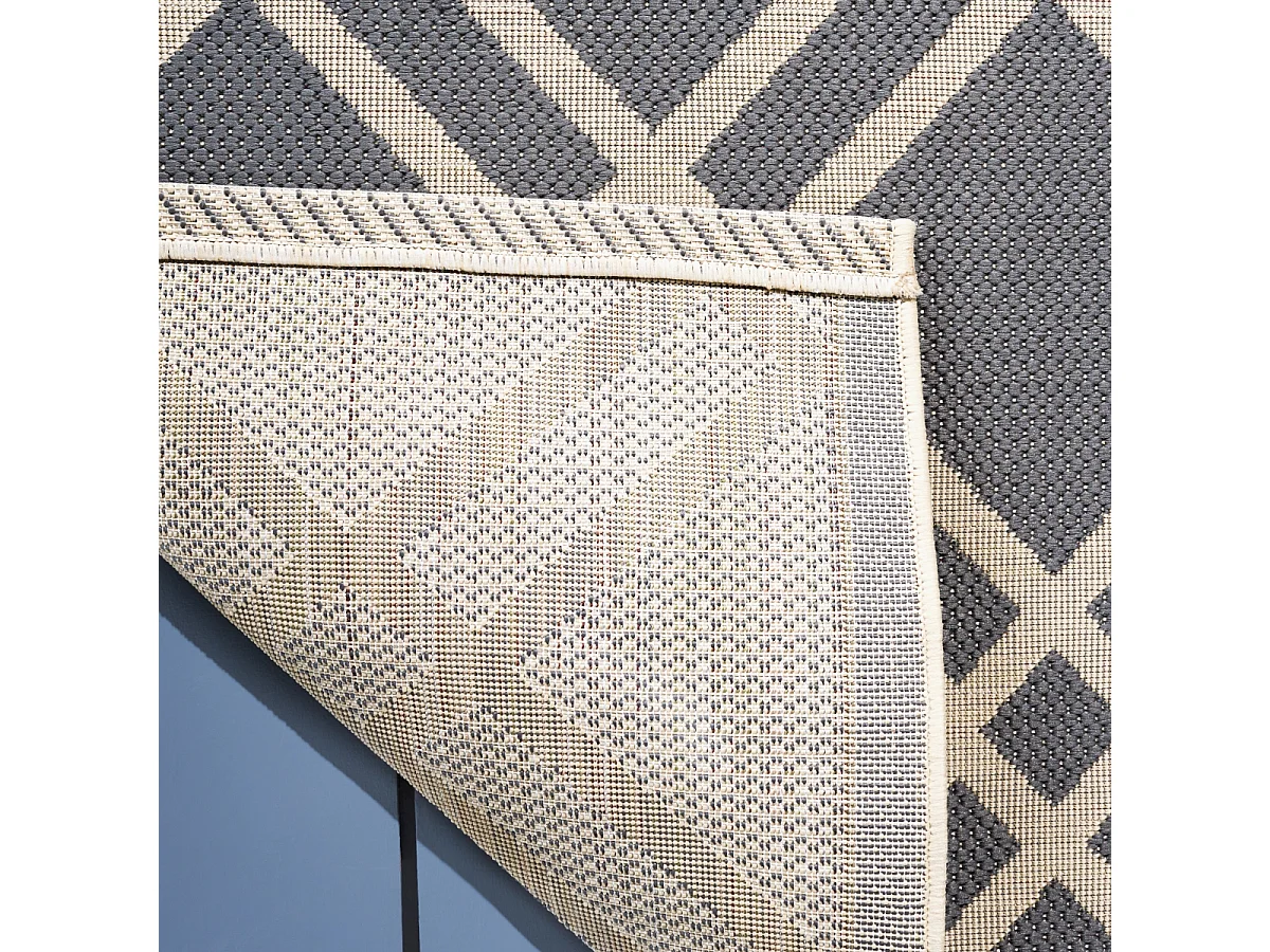 Tapis Anthracite/Beige 201 x 290 cm - Thalia
