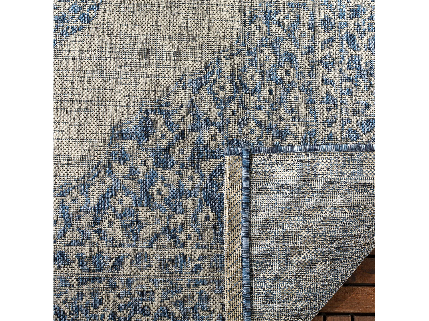 Tapis Gris/Bleu 122 X 170 cm - Amira