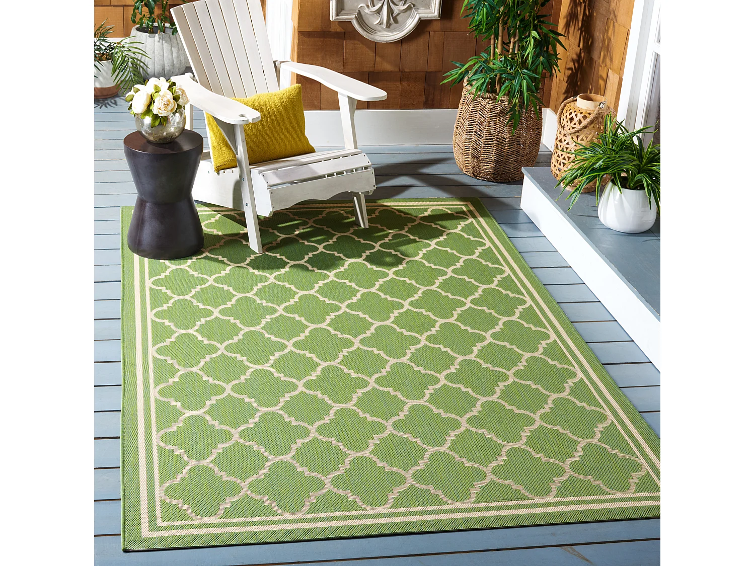 Tapis Vert/Neutre 160 X 231 cm - Bleeker