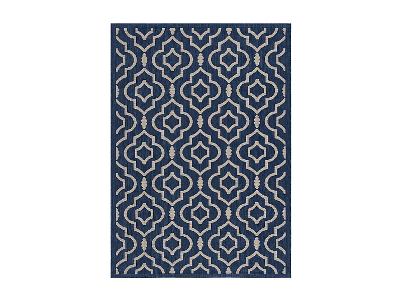 Tapis Bleu Marine/Neutre 160 X 231 cm - Mykonos