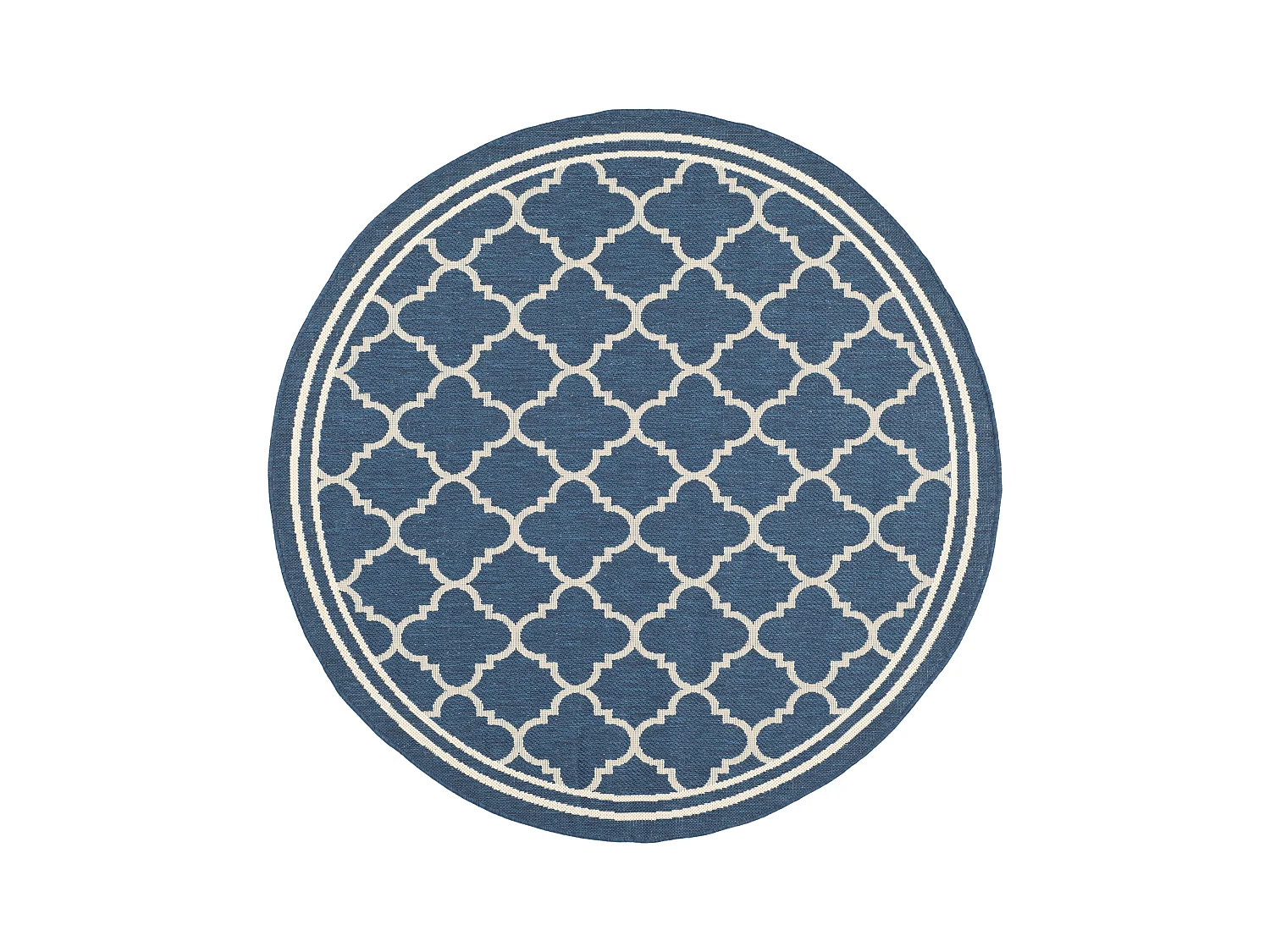 Tapis Bleu Marine/Neutre 160 X 160 cm - Bleeker