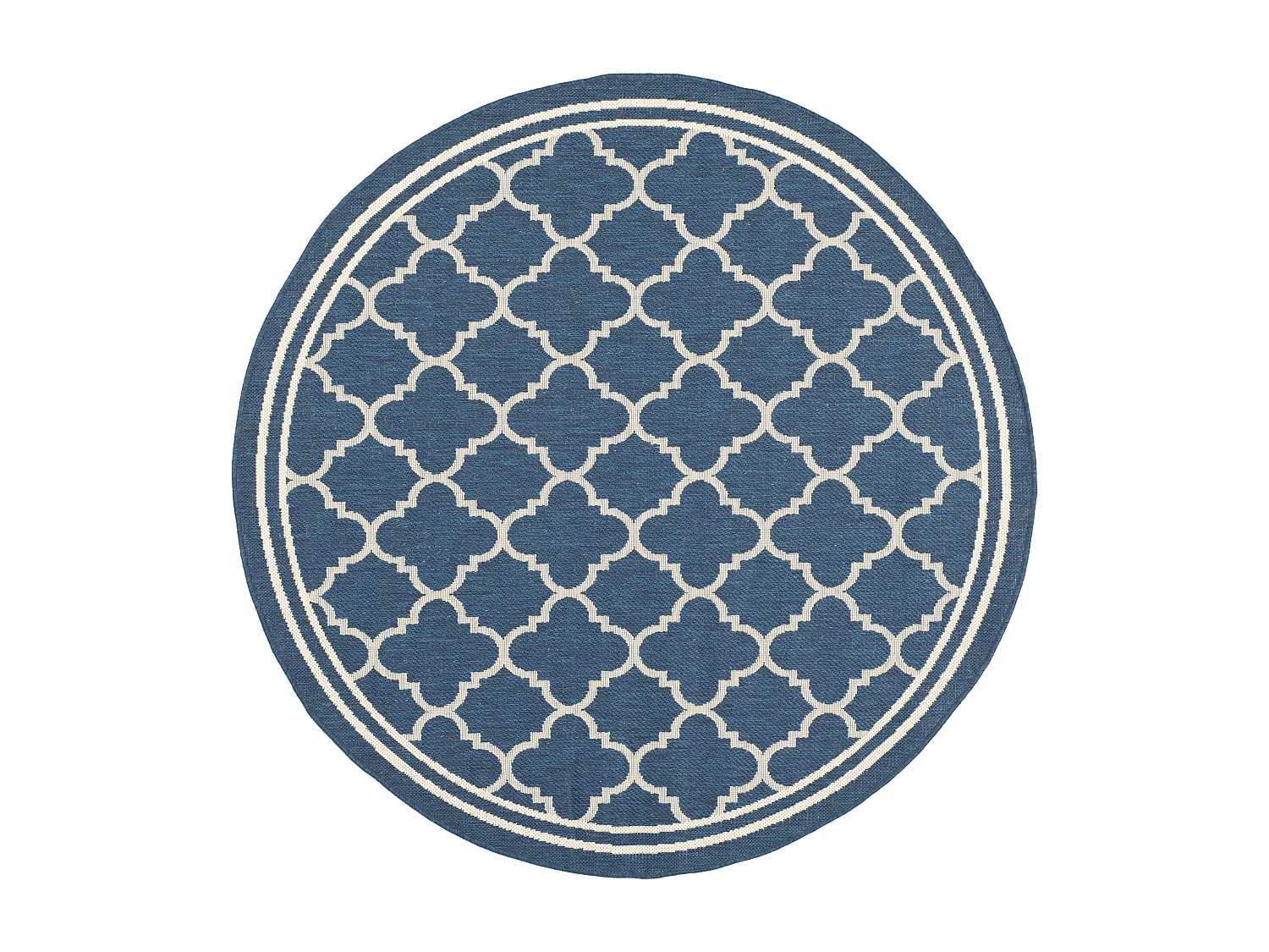 Tapis Bleu Marine/Neutre 160 X 160 cm - Bleeker