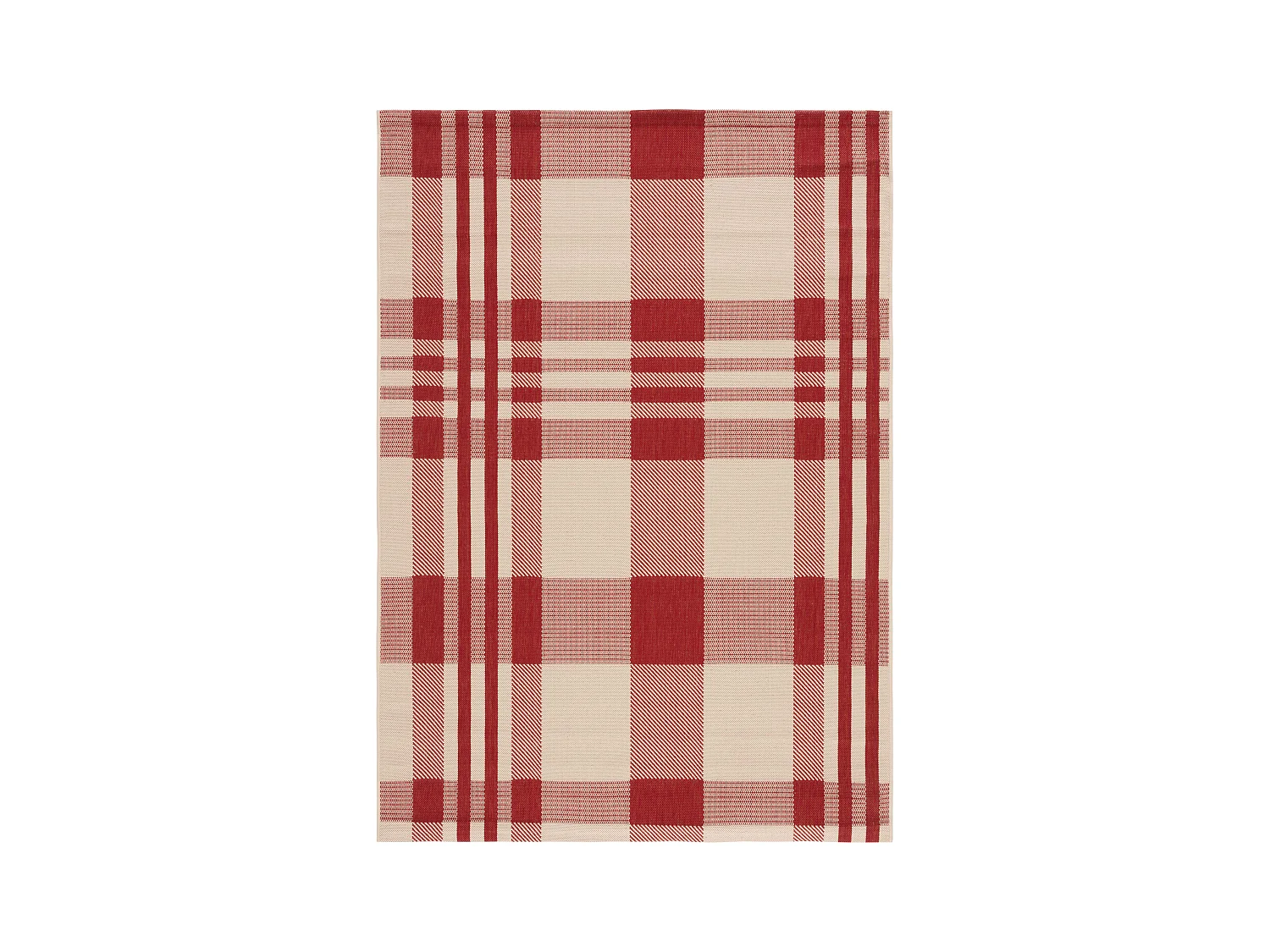 Tapis Rouge/Neutre 160 X 231 cm - Mendez