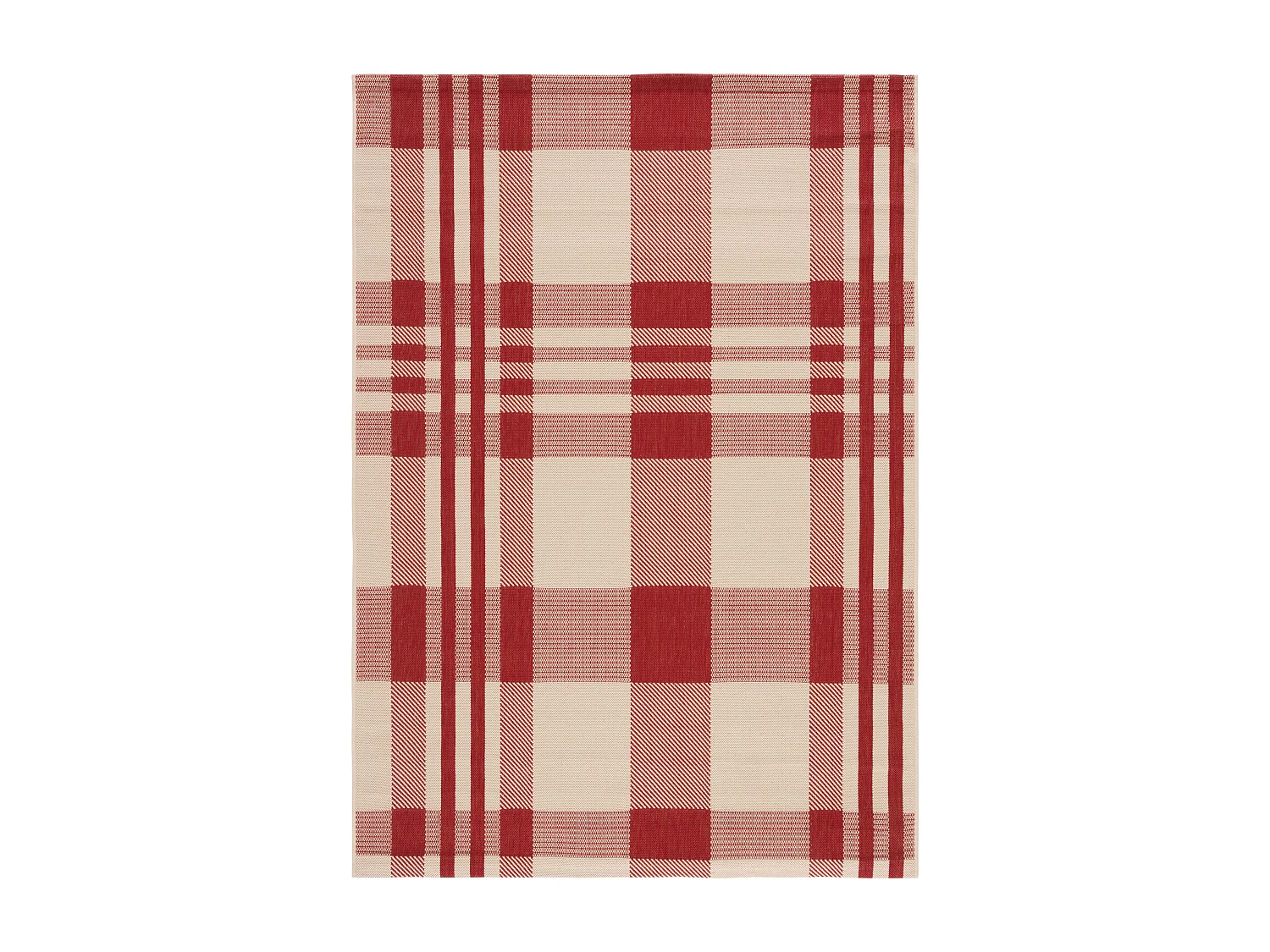 Tapis Rouge/Neutre 160 X 231 cm - Mendez