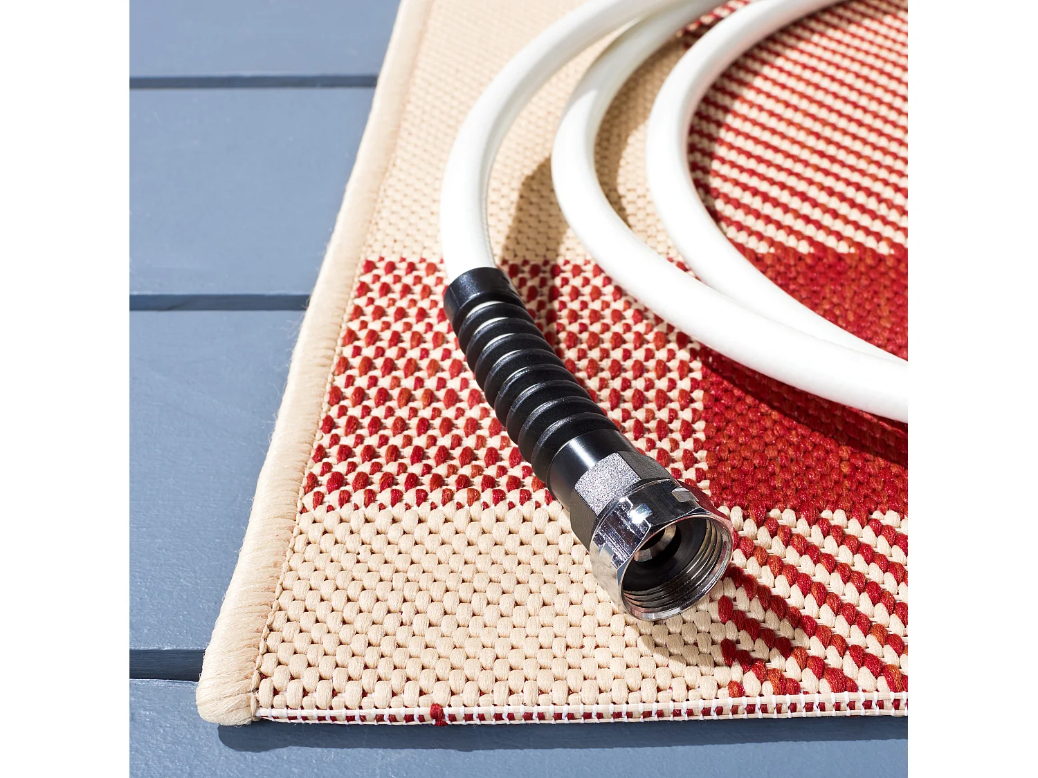 Tapis Rouge/Neutre 160 X 231 cm - Mendez