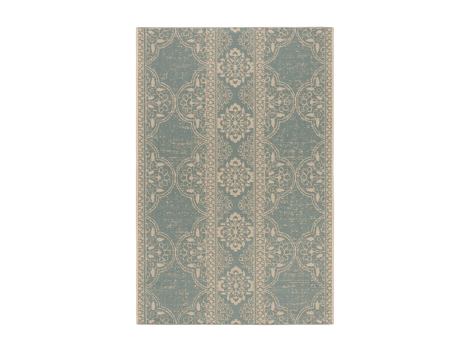 Tapis Bleu/Neutre 79 X 152 cm - Borano