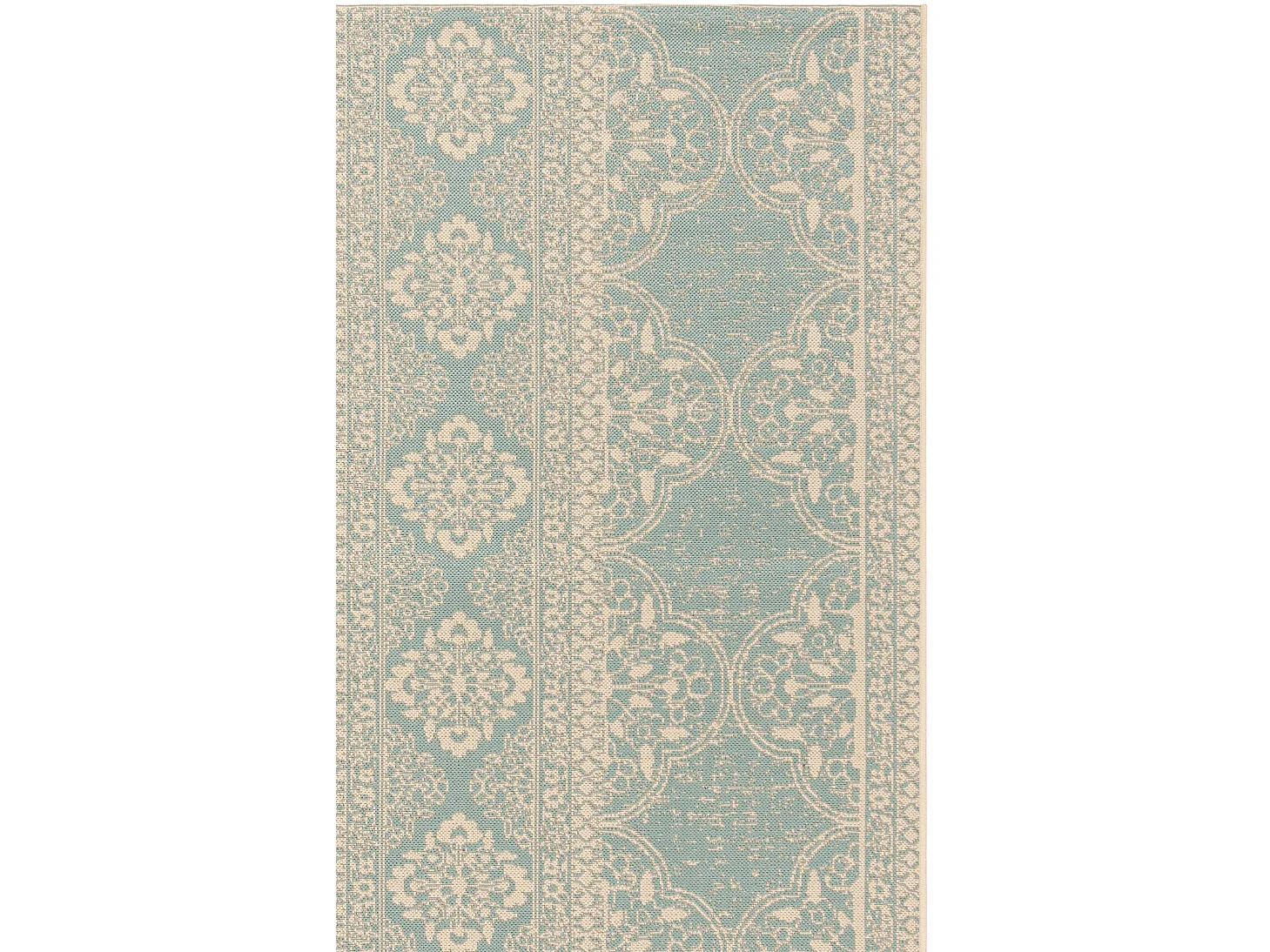 Tapis Bleu/Neutre 79 X 152 cm - Borano