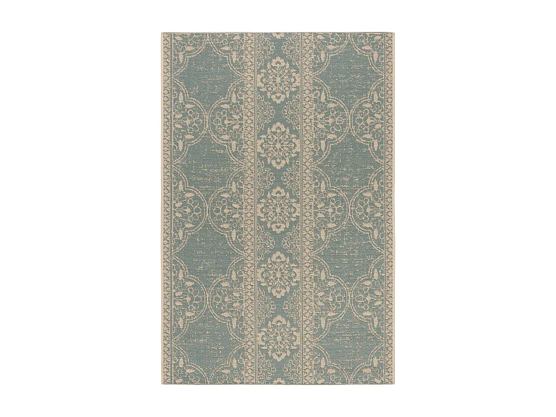 Tapis Bleu/Neutre 79 X 152 cm - Borano