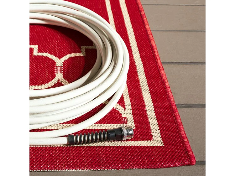 Tapis Rouge/Neutre 201 X 290 cm - Oriah