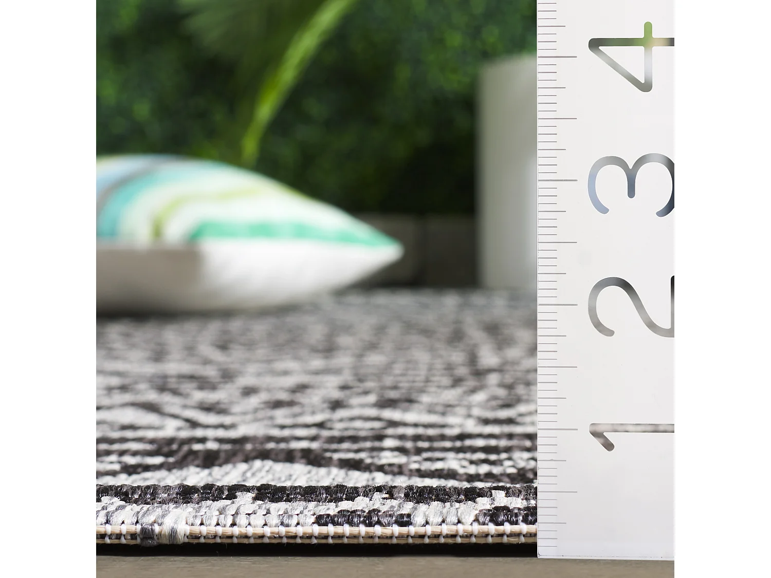 Tapis Gris/Noir 122 X 170 cm - Kalene