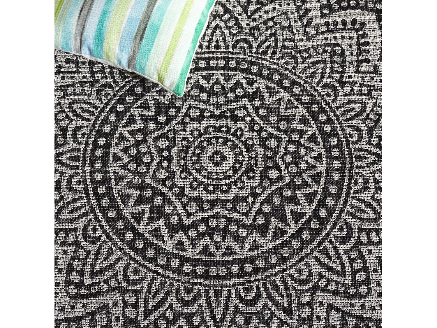 Tapis Gris/Noir 122 X 170 cm - Kalene