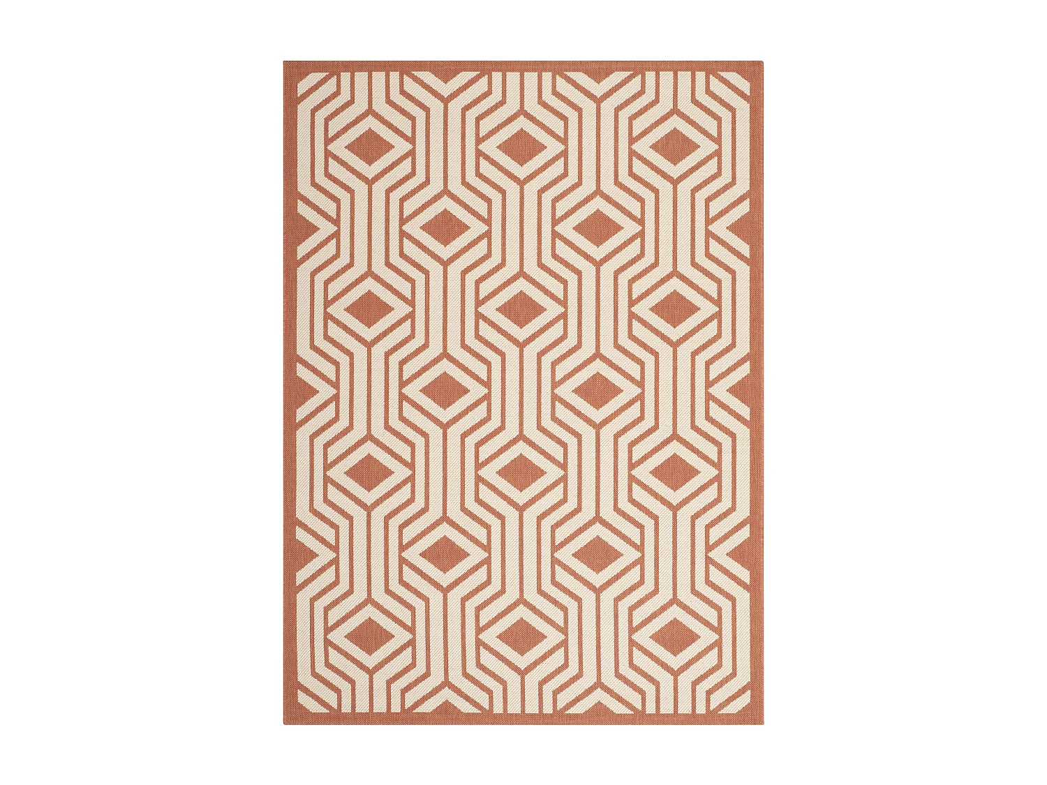 Tapis Neutre/Orange 160 X 231 cm - Samos