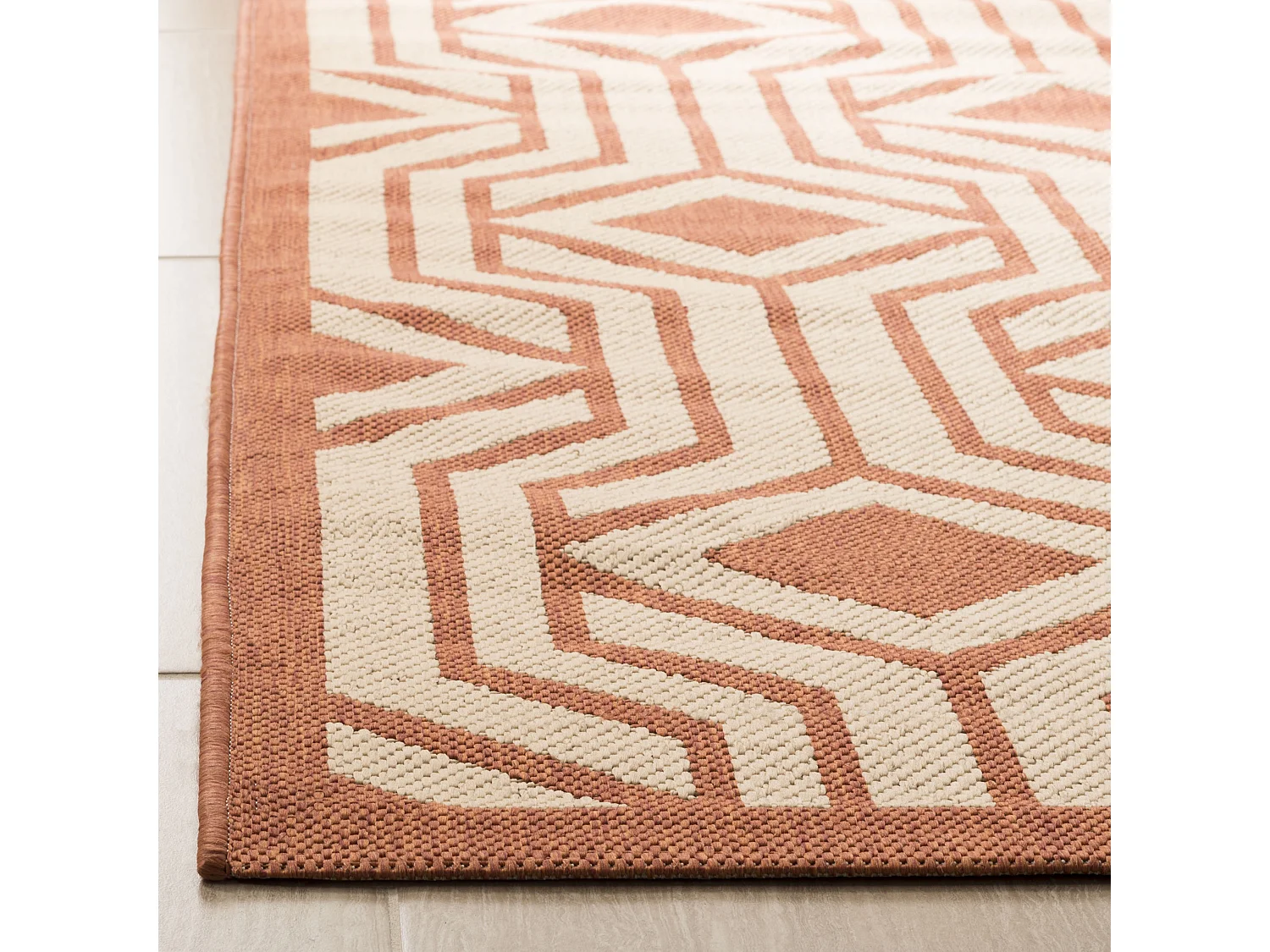 Tapis Neutre/Orange 160 X 231 cm - Samos